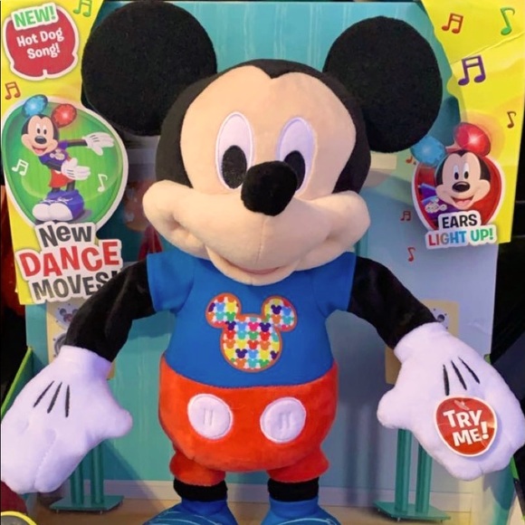 Mickey Mouse Hot Dog Break Dance Plush - Picture 1 of 5